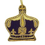 Purple/Gold Imperial Crown Ornament